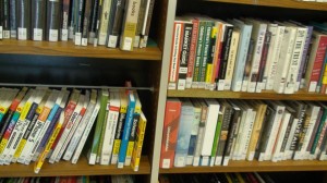 Bolts were added to meet seismic requirements.  The shelves were made with laminated plywood which is wearing and breaking .